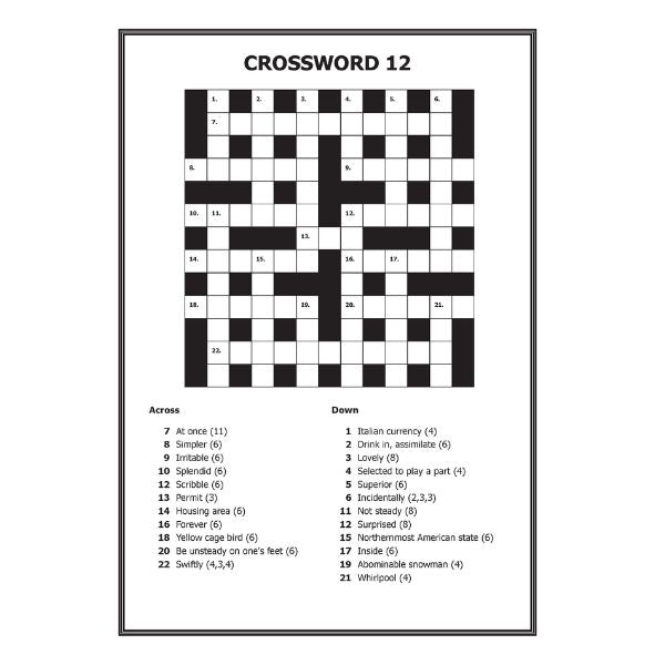 Mega Large Print Modern Crossword Book 2 P2961