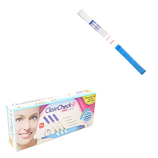 IIGEurope ClearCheck Pregnancy Strip Tester Kit Pack of 3 44690 / PREGA