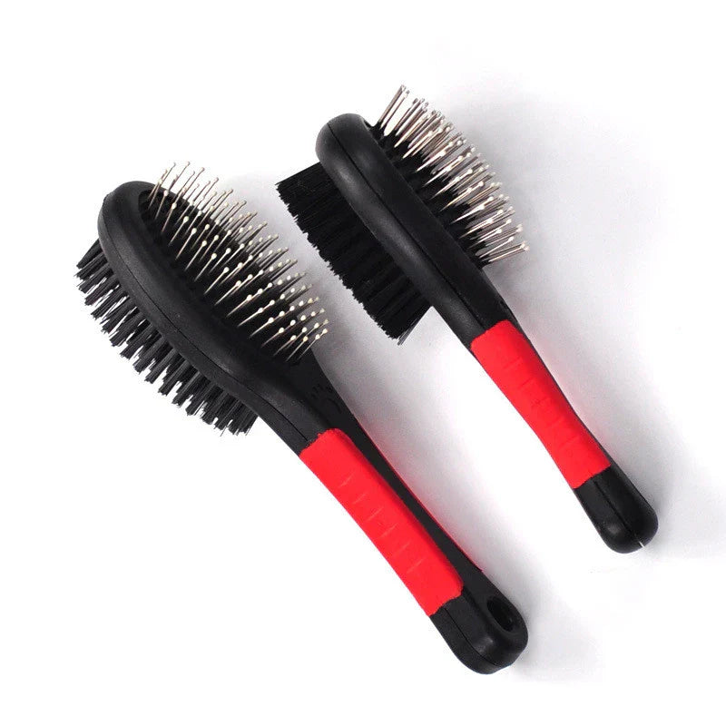 Double Sided Dog Pet Fur Grooming Brush 21 cm 6733