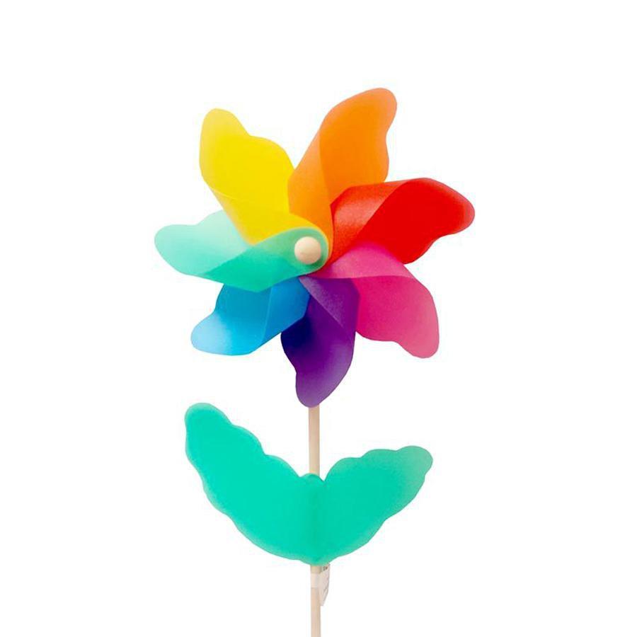 Pinwheel on Wooden Stick Garden Decoration 35.5cm 5086