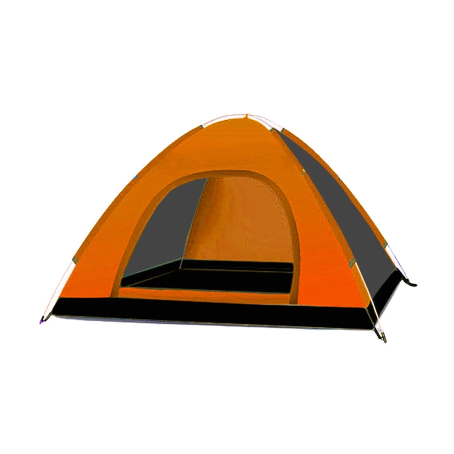 Outdoor Garden Camping Family Tent 4 Person 200 x 200 x 150 cm Assorted Colours 3530