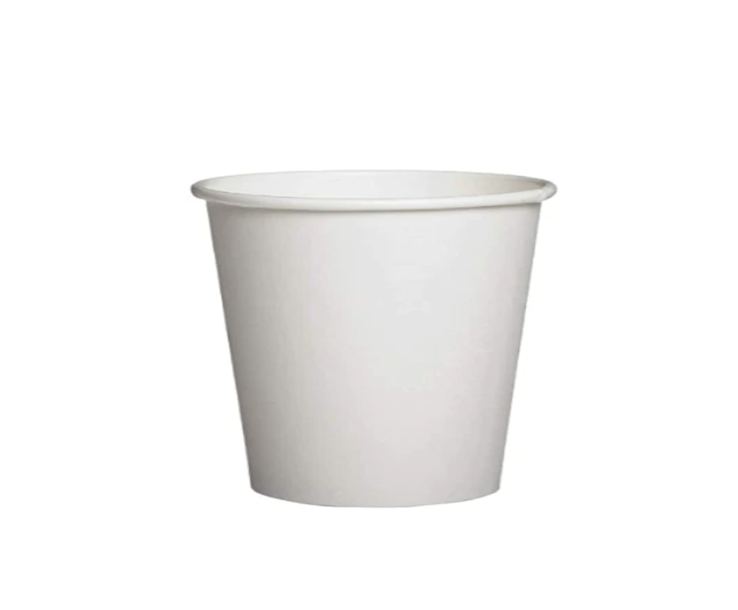 Disposable Paper Drinking Cups Pack of 50 4oz White GAD0450