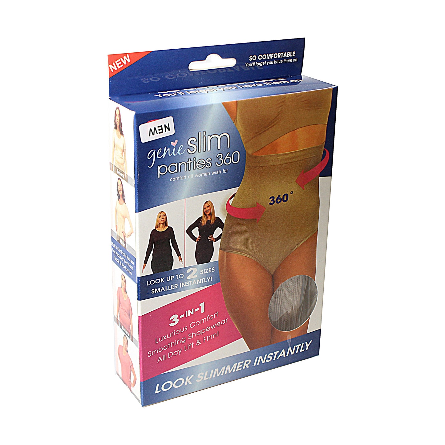 Genie Slim Panties 360 Degrees Underwear Assorted Colours and Sizes 4520