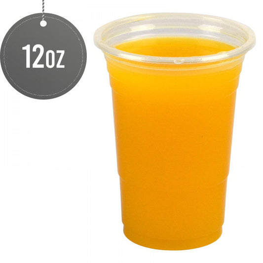 Reusable Plastic Smoothie Juice Cups 12oz Pack of 50 ST81942
