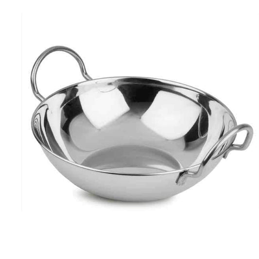 Stainless Steel Indian Curry Food Serving Dish with Handle 15cm 6372 / 2559