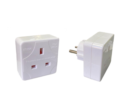 UK To EU Travel Adapter Plug 5.8 cm TVL1015