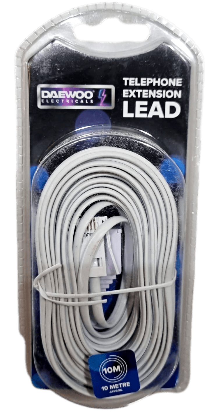 Home Office Telephone Extension Lead 10 Metre TEL1019GED