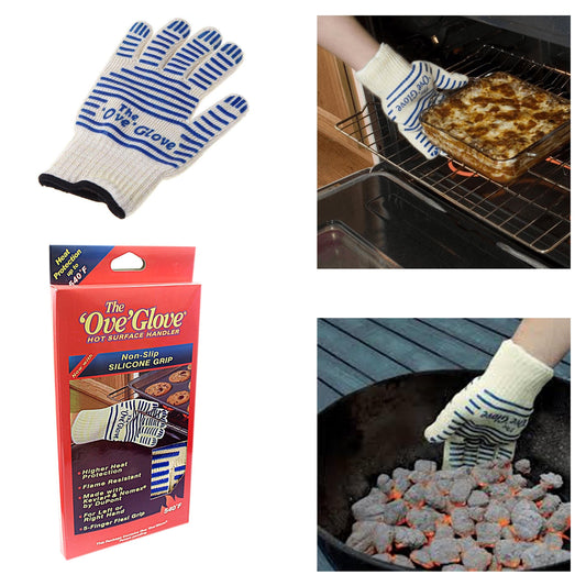 The 'Ove' Glove Heavy Duty Oven Glove Non- Slip Silicone Grip Washable 15 cm x 24 cm Large 4403 A