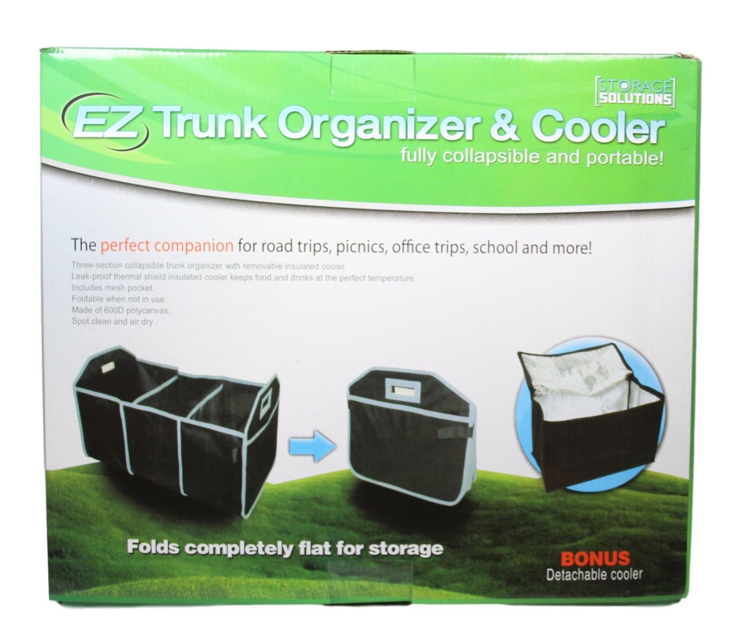 EZ Trunk Organiser & Cooler Adjustable Holds Up To 40lbs+  5398