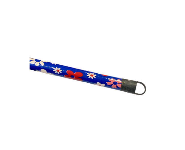 Plastic Wrapped Wooden Broom Stick with Screw End 25mm x 1200mm (120cm) Assorted Colours WS65