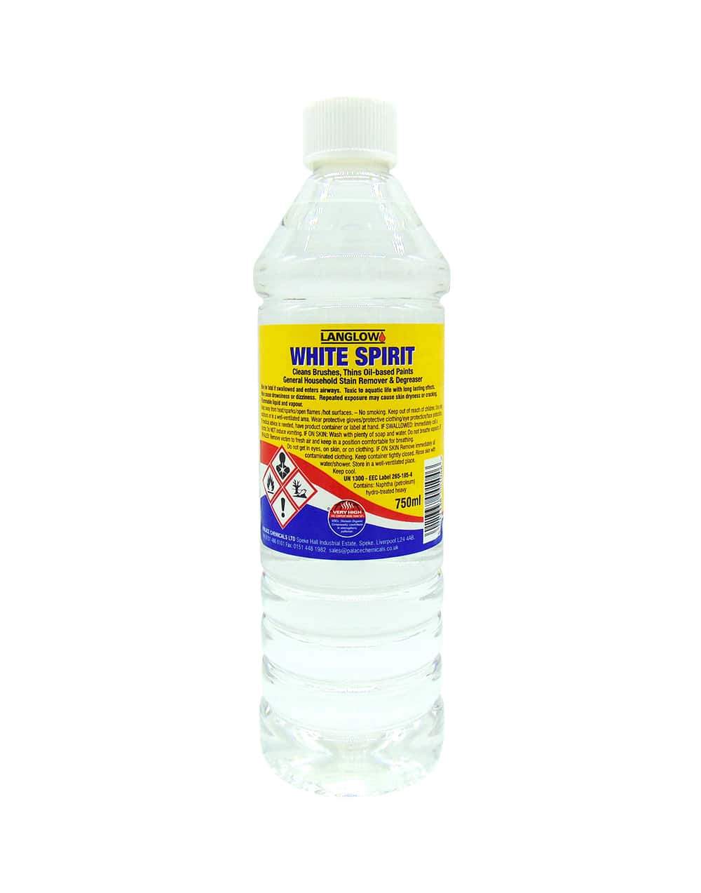 Langlow White Spirit Brush Cleaner Paint Thinning 750ml 001046 / 001040