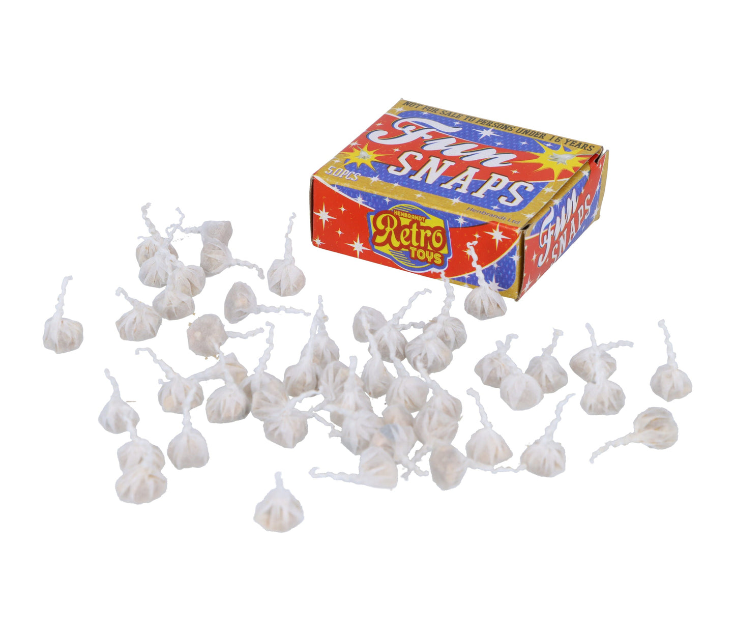 Retro Toys Outdoor Small Fun Snaps Bangs Box of 50 Packs X39050 A
