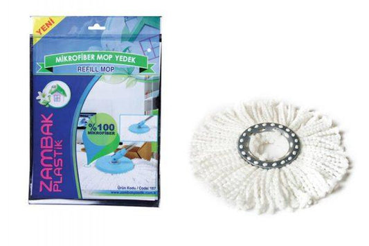 Replacement Round Spin Microfibre Refill Mop Head 16.5 cm ZP187