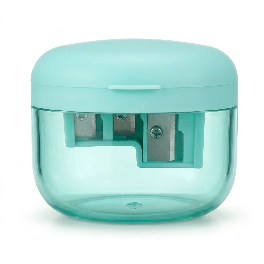 Pencil Sharpener Assorted Colours 7x7x5cm 38g SKU 8158