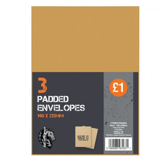 Padded Manila Envelopes Size C Pack of 3 A2445