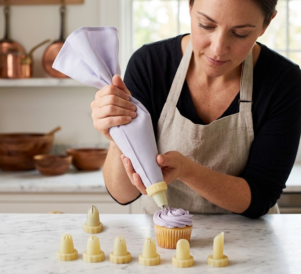 Standard Icing Bag with 7 Nozzles Set – SKU 1053