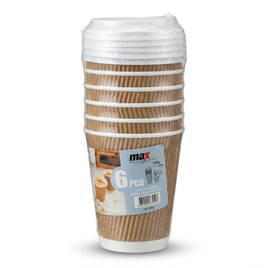 12 Oz  Double Wall Paper Cups With Lids  SKU MX6093