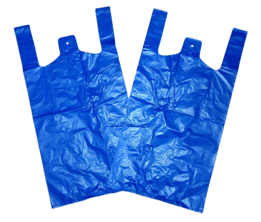 1000 Pack Disposable Plastic Bags Large Blue BR2 A