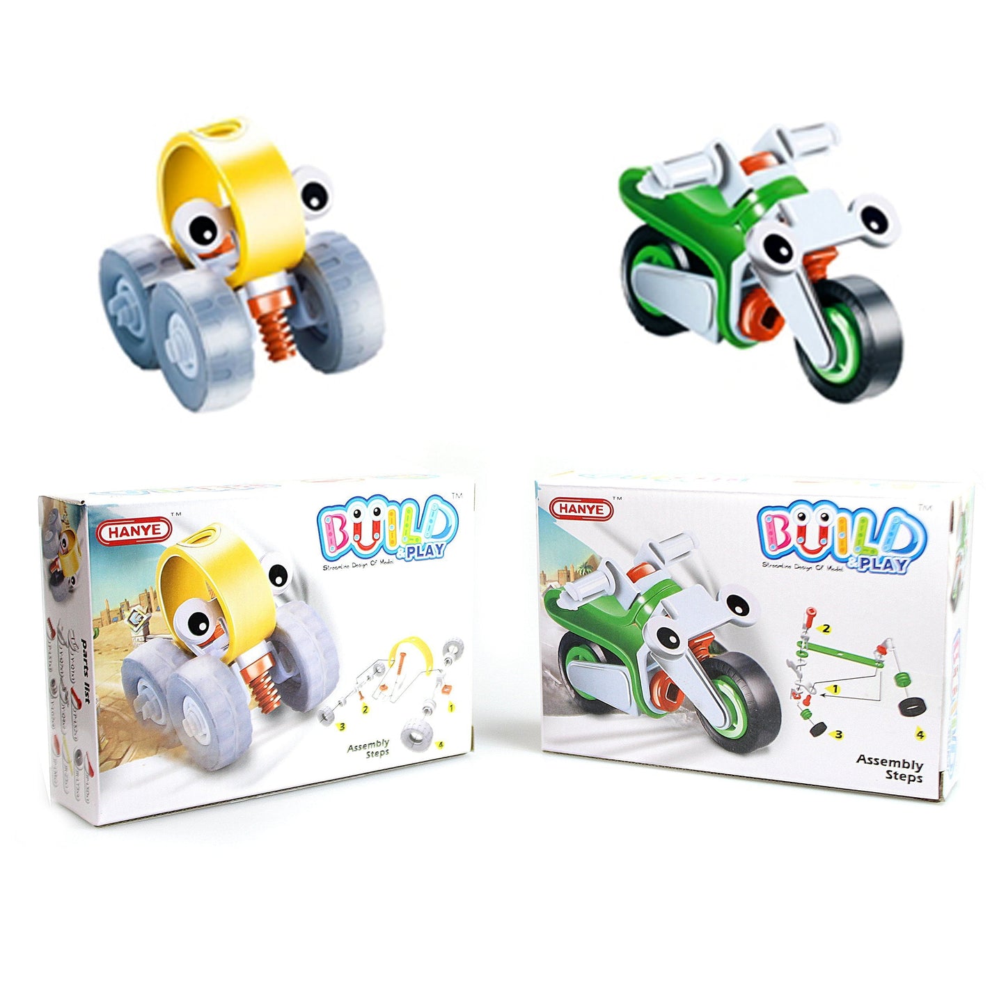 Children's Toy Build & Play Car Bike Assorted Designs 4553