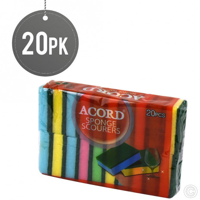 Acord Sponge Scourer 20pack  ST80975