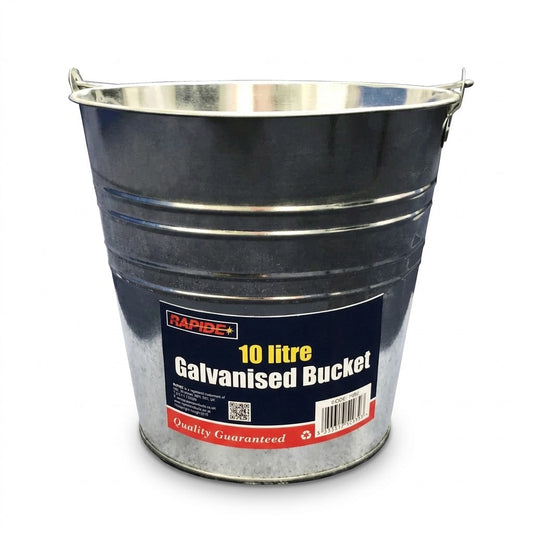 10 Litre Galvanised Builders Bucket – Heavy Duty Garden Storage, SKU 2931