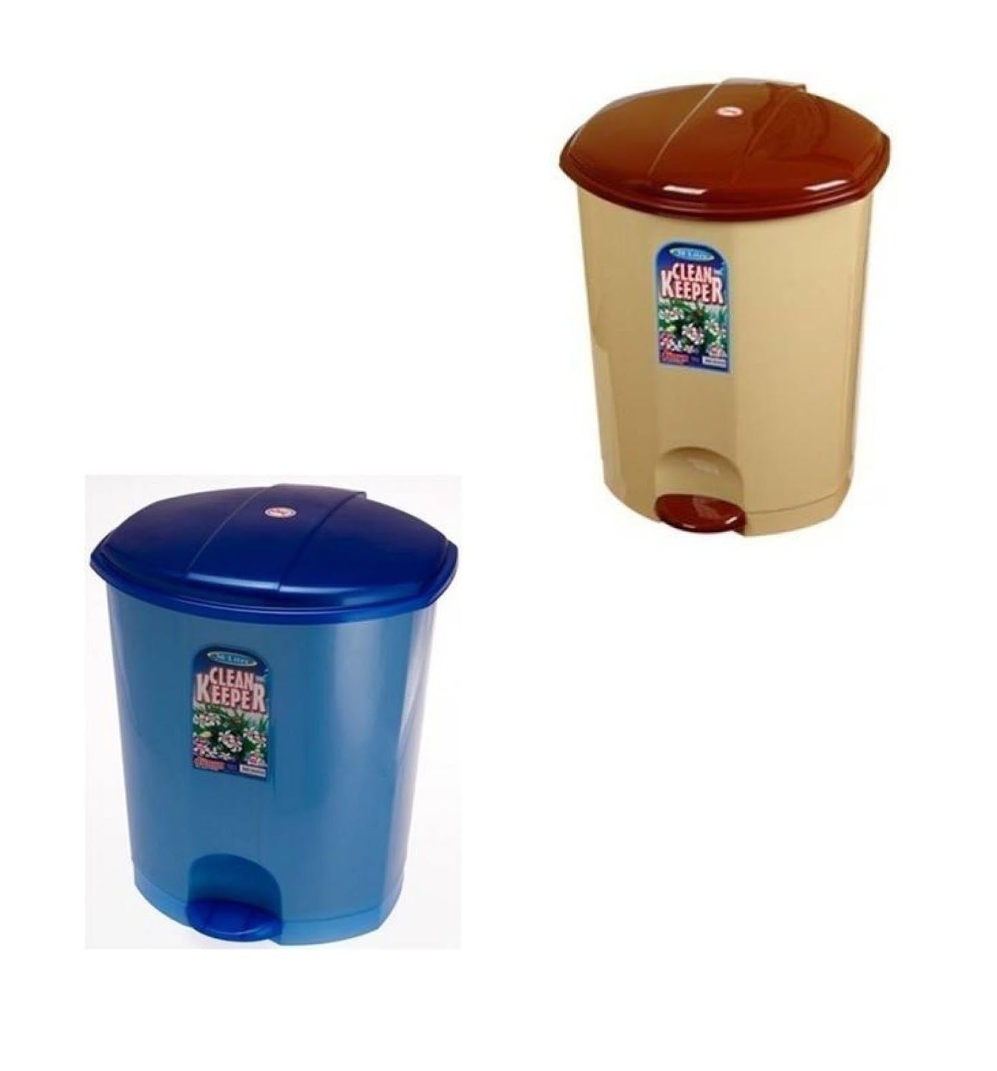 Home Kitchen Rubbish Pedal Bin Clean Keeper Mixed Colour Pedal Bin 5 Litre x 1 D01010/PB5