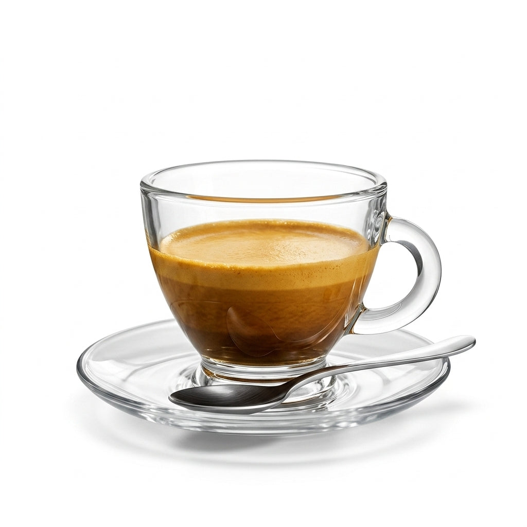 Roma Espresso Cup Glasses 95cc Set of 12 – 6 Cups &amp; 6 Saucers, SKU ROMAS1/9195