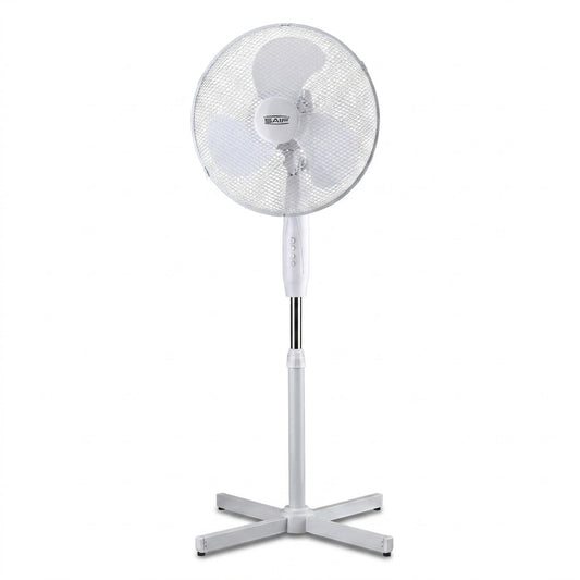 16" Cross Base Stand Fan,Fine Elements  3 Speed Settings, White – SKU COL1022/F1350