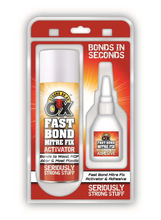SAAO Instant Adhesive Hi-Strength Mitre Fix – Professional Woodworking Bonding Solution, SKU 2996
