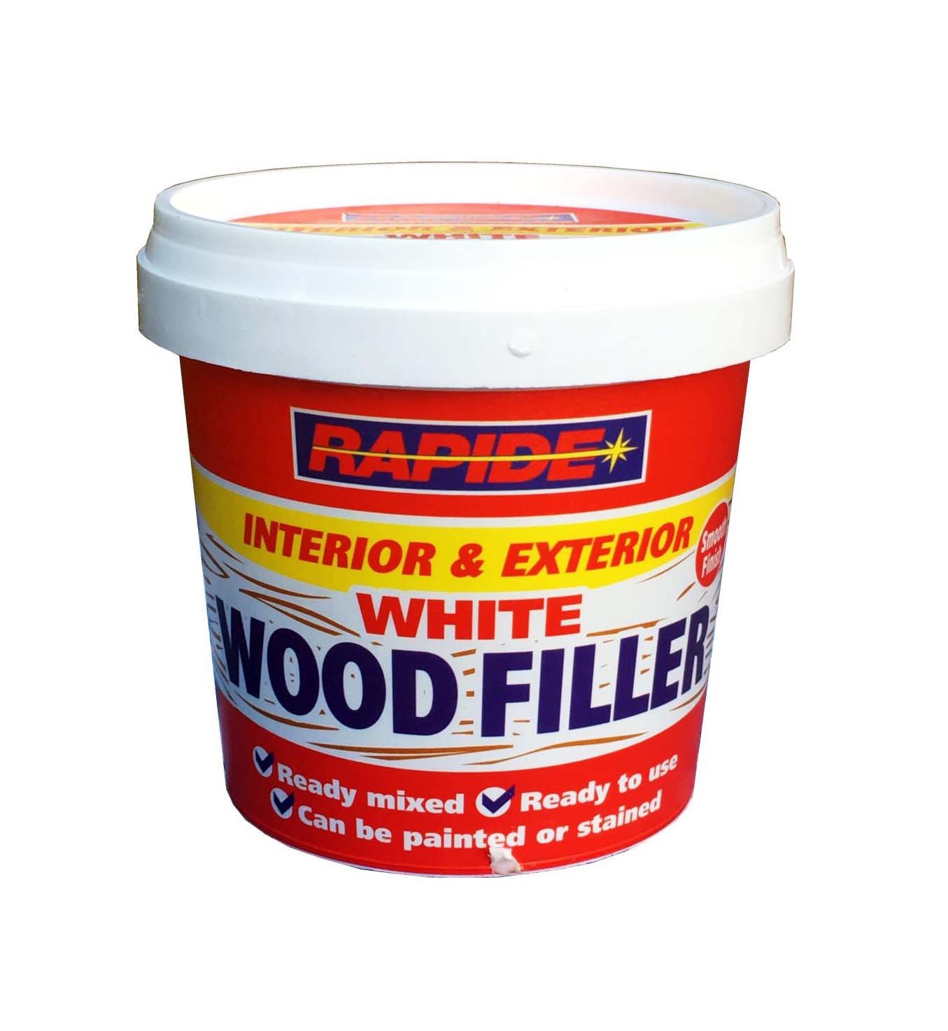 Rapide Interior & Exterior White Wood Filler 470g 7158