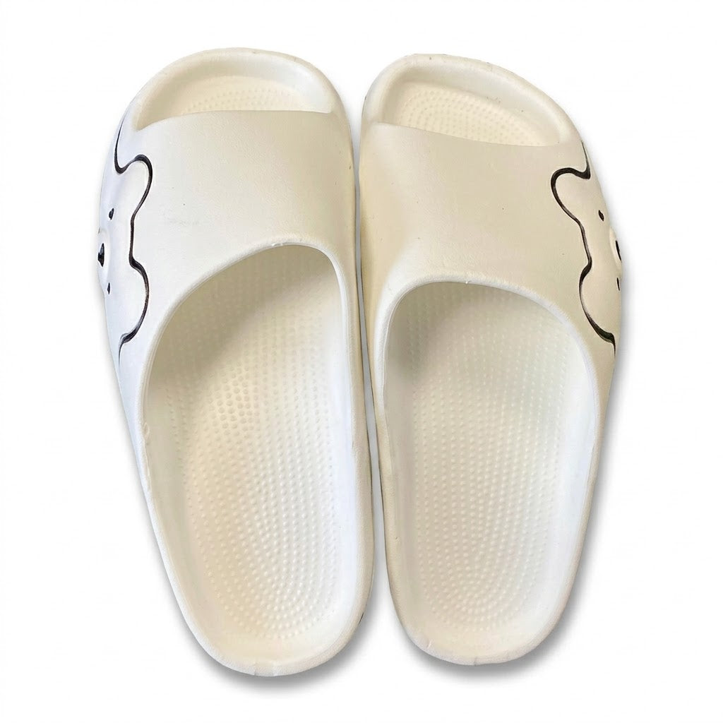 Unisex Design Slipper Slides, Assorted Sizes 40-45, Random Colours, SKU 9952