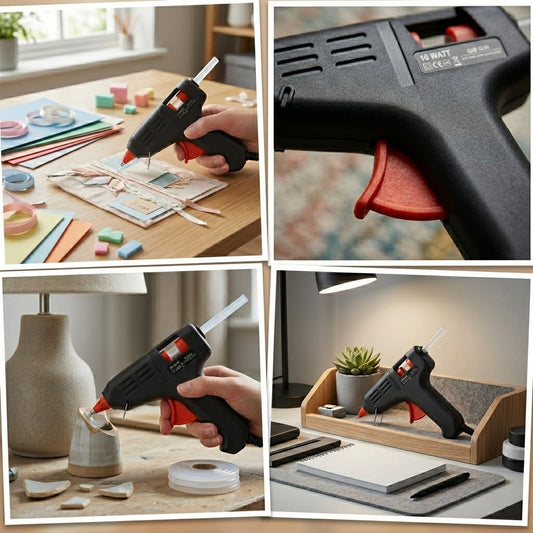 Hot Melt DIY Glue Gun 220-240V with 11mm Glue Sticks, 273g, SKU1933