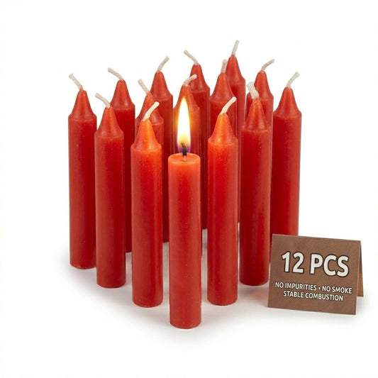 Candle Assorted Colours 5x5x12cm 105g – SKU 8154