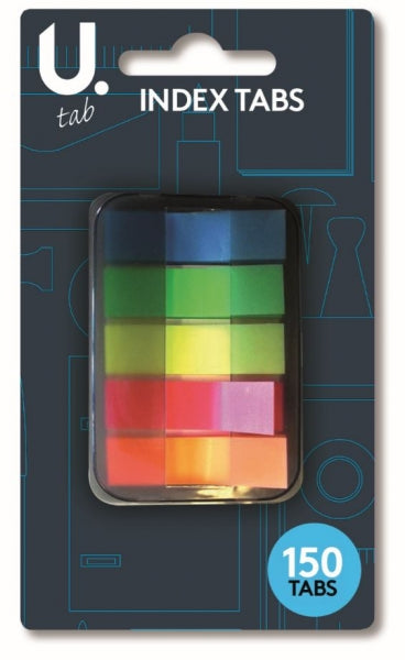 School Office Stationery Index Tabs 150 Tabs Assorted Colours P2358