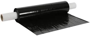 Heavy Duty Black Pallet Parcel Stretch Shrink Wrap 40cm x 250m Roll, SKU BW400MM