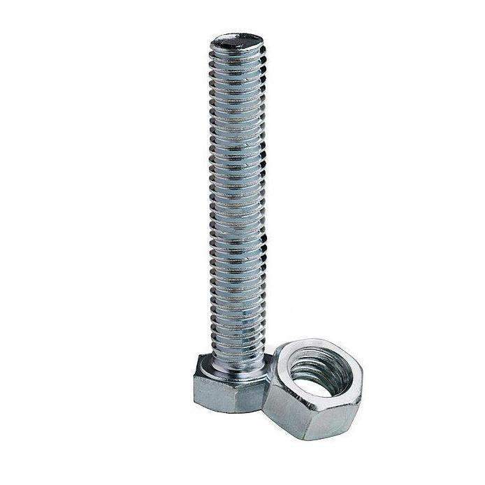 m8 x 100 Hex Bolts b.z.p Diy 0332