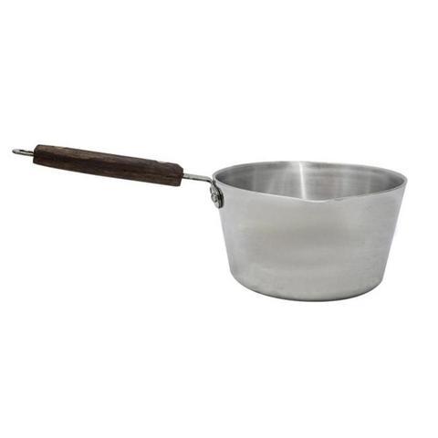 Aluminium Milk Cooking Sauce Pan Pot Nr 4 Wooden Handle MK4 A