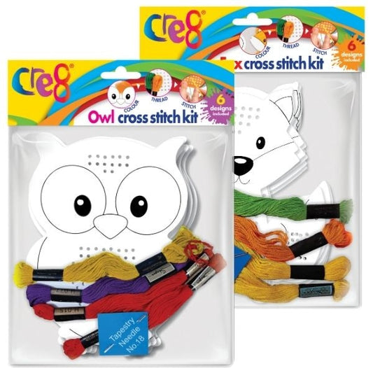 Arts and Crafts Animal Cross Stitch Kit Assorted Designs P2520