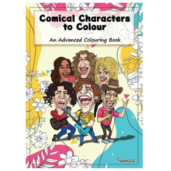 Advanced A4 Colouring Book Comical Character P2955