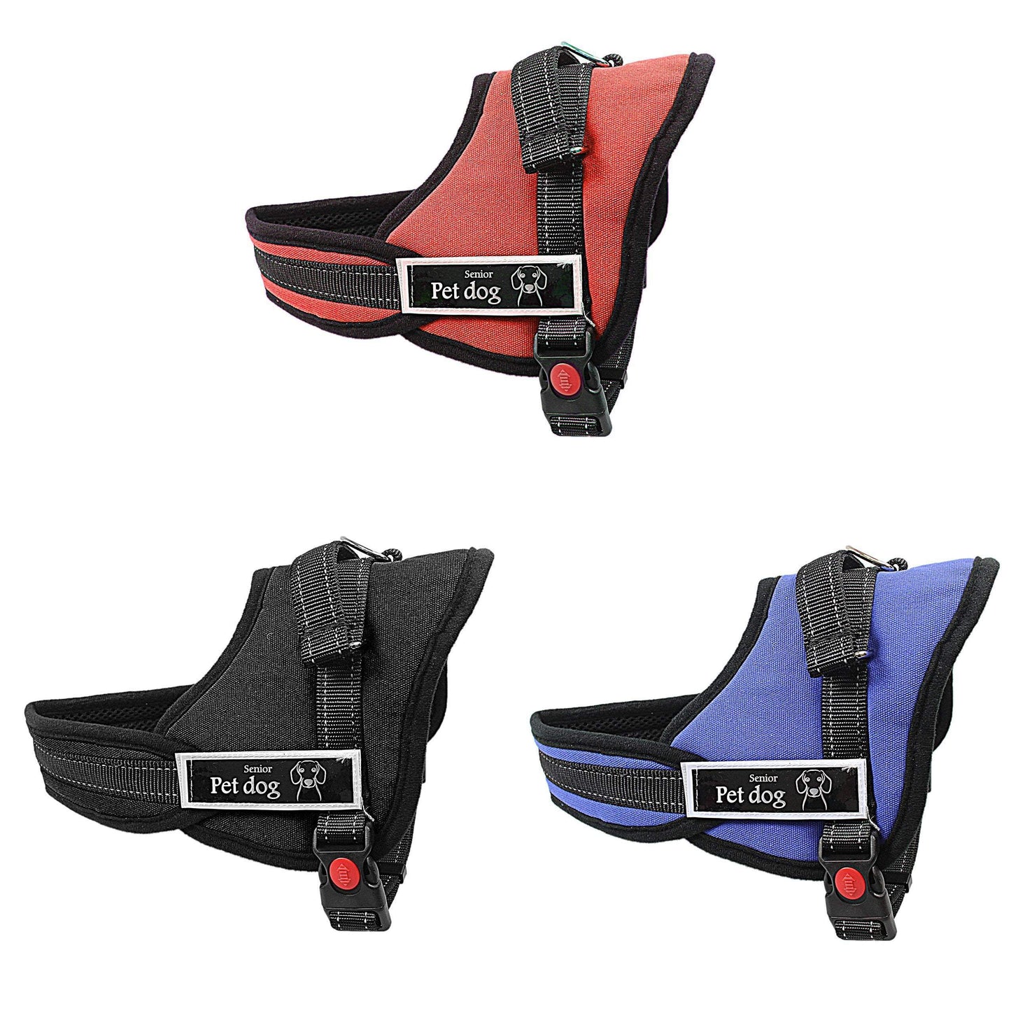 Pet Dog Adjustable Harness Size Medium Assorted Colours 3035M