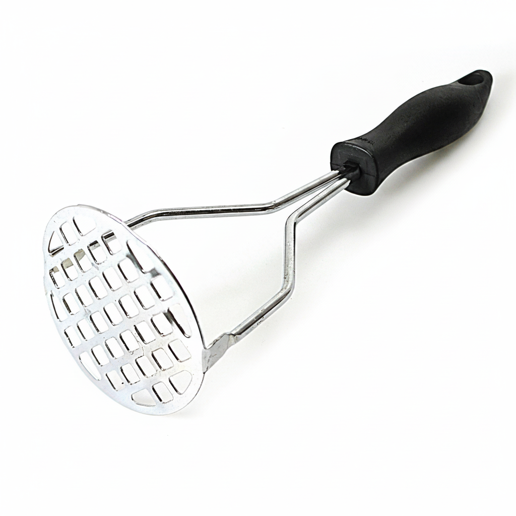 Professional Stainless Steel Potato Masher with Ergonomic Plastic Handle, SKU 3644 A