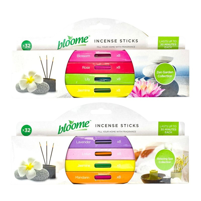 Incense Sticks 4 x Pack of 8 Assorted Fragrance Scents 322417