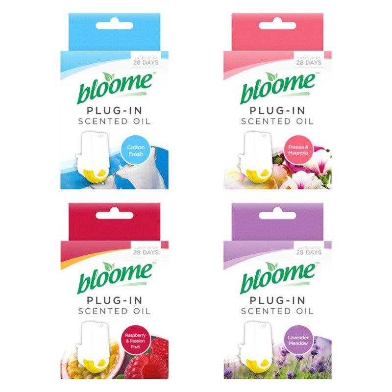 Bloome Air Freshener Scented Oil Plug In 20ml Assorted Scents 301260