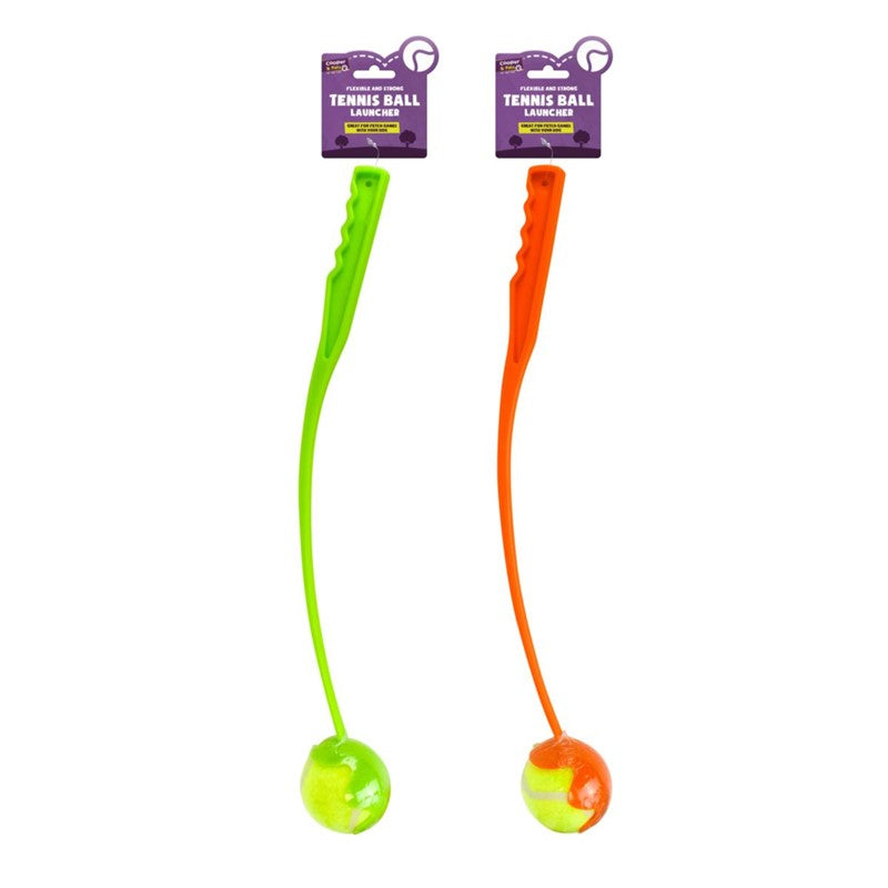 Plastic Dog Tennis Ball Chucker Launcher 50cm Assorted Colours SKU 6445/322190
