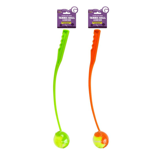 Plastic Dog Tennis Ball Chucker Launcher 50cm Assorted Colours SKU 6445/322190