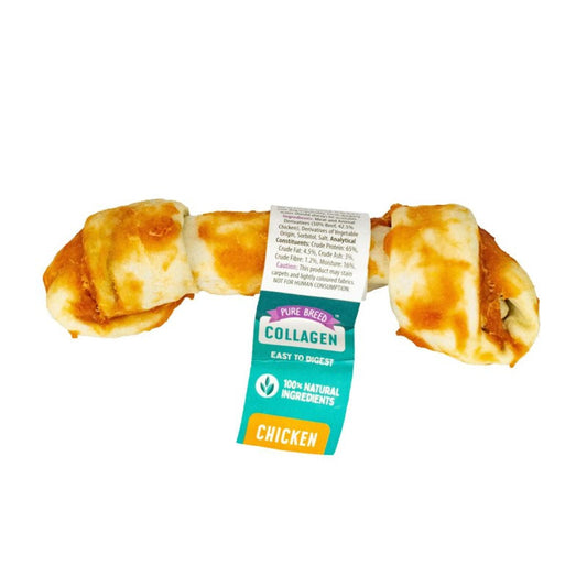 Pet Dog Treats Large Collagen Chew Knot Chicken 323899
