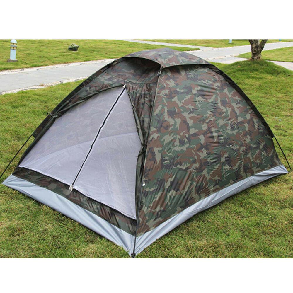 Outdoor Garden Camping Family Tent 4 Person 200 x 200 x 150 cm Assorted Colours 3530
