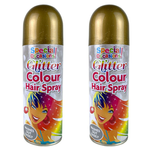 Rapide Washable Glitter Colour Hairspray 200ml Assorted Colours 5509