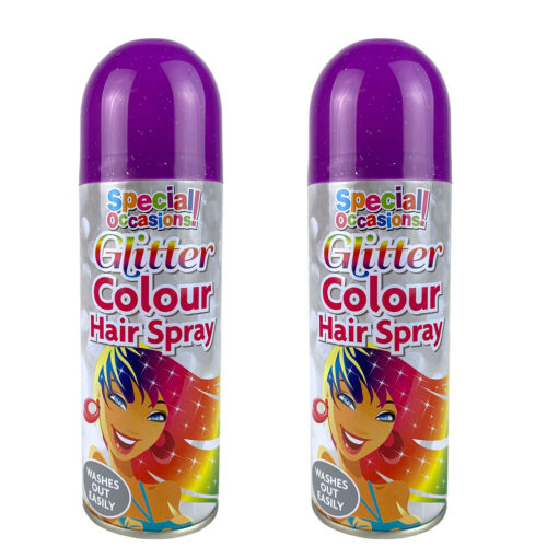 Rapide Washable Glitter Colour Hairspray 200ml Assorted Colours 5509
