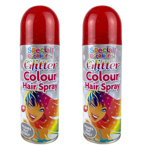 Rapide Washable Glitter Colour Hairspray 200ml Assorted Colours 5509